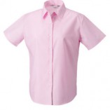 Kurzärmelige Oxford-Bluse Classic Pink