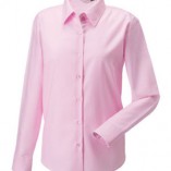 Langärmelige Oxford-Bluse Classic Pink